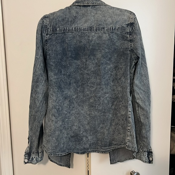 Stonewash Cotton Button Down Shirt - Picture 6 of 6